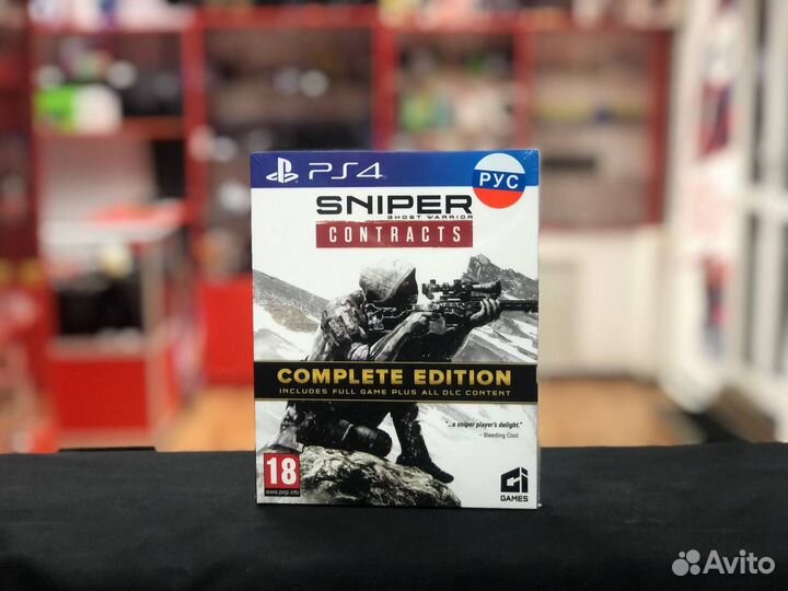 Диск PS4 Sniper Ghost Warrior Contracts CE (Новый)