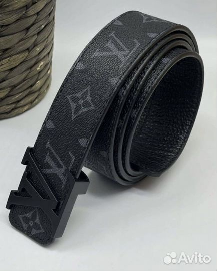 Мужской кожаный ремень luis vuitton