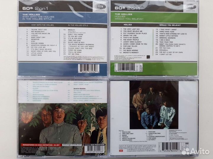 CD диски The Hollies, Badfinger, The Byrds