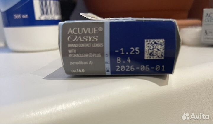 Линзы контактные acuvue oasys двухнедельные -1.25