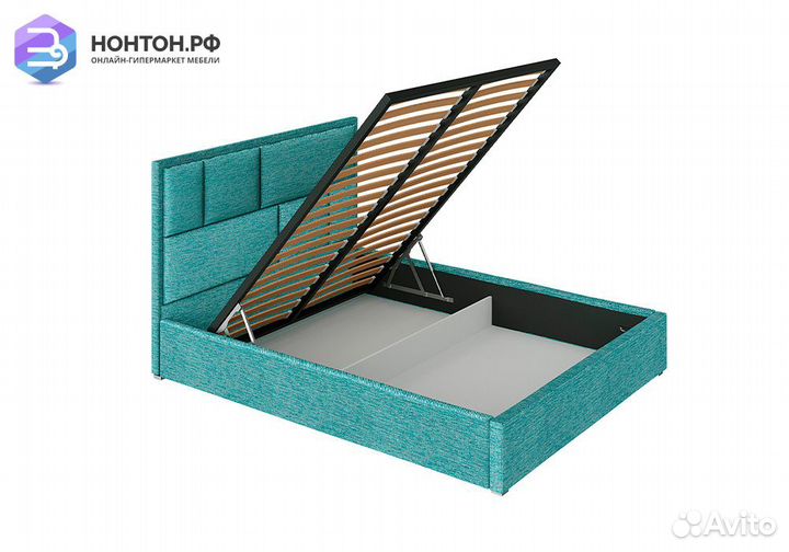 Кровать Стокгольм с подъемным механизмом рогожка м