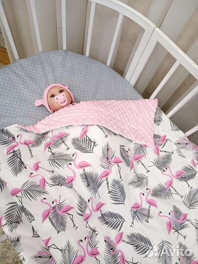 Пледы детские новые для новорожденного, одеяло