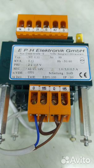 Немецкий понижающий трансформатор 220 на 42/21/14