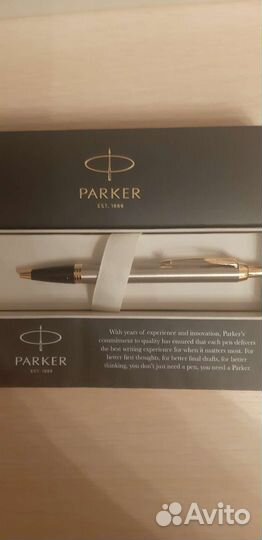 Ручка шариковая parker Brushed Metal GT синяя