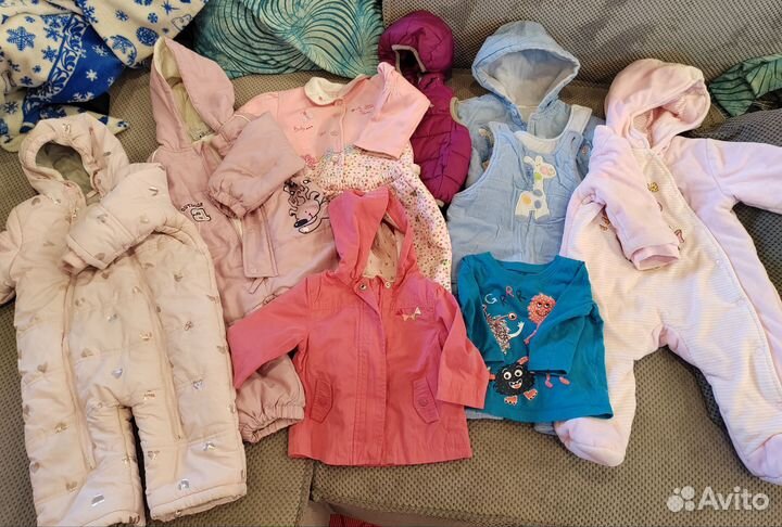 Детские вещи пакетом на девочку 68, 74,80