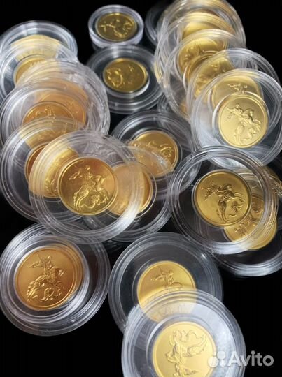 Золотые монеты георгий победоносец 8-10 год