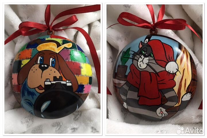 Елочный шар ручная роспись