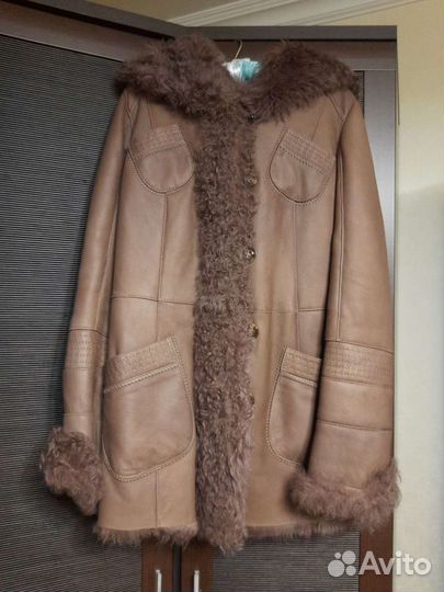 Дубленка женская новая 46