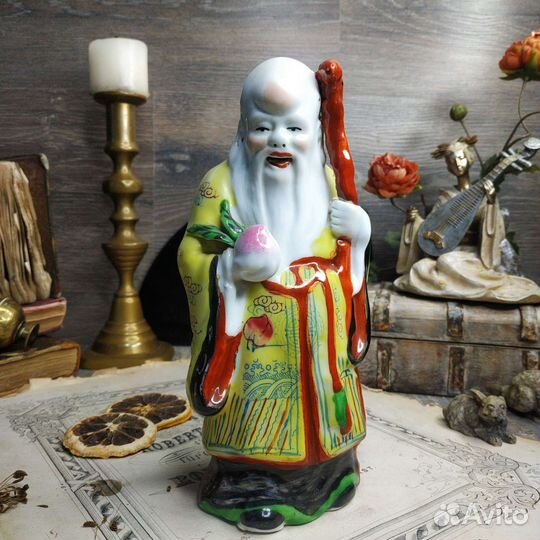 Антиквариат из Европы. Статуэтка китайский старец