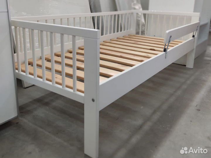 Детская кровать Гулливер Икеа с бортиком+ матрас