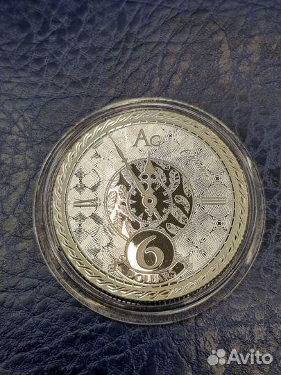 Монета Серебро Время Часы Хронос 2020 Унция