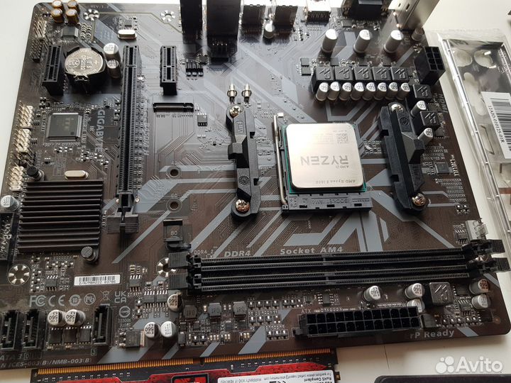 Комплект B450M+Ryzen 5 -1600+12gb DDR4