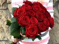 Букет из 17 красных розы Цветы розы