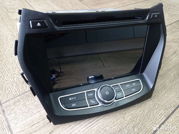 Штатная магнитола на хундай Санта фе