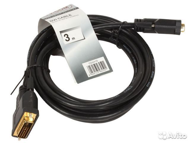 Кабель DVI - DVI, 3м, TV-COM (CG441D-3M)