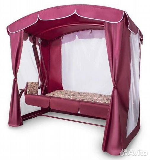 Садовые качели трехместные 