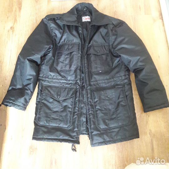 Куртка демисезонная охранника смесовая черная