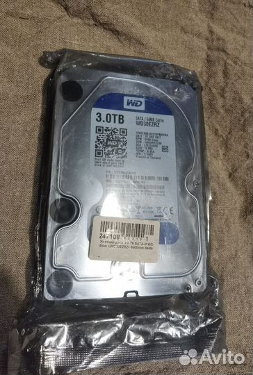 3 тб жесткий диск WD Blue (WD30ezrz)