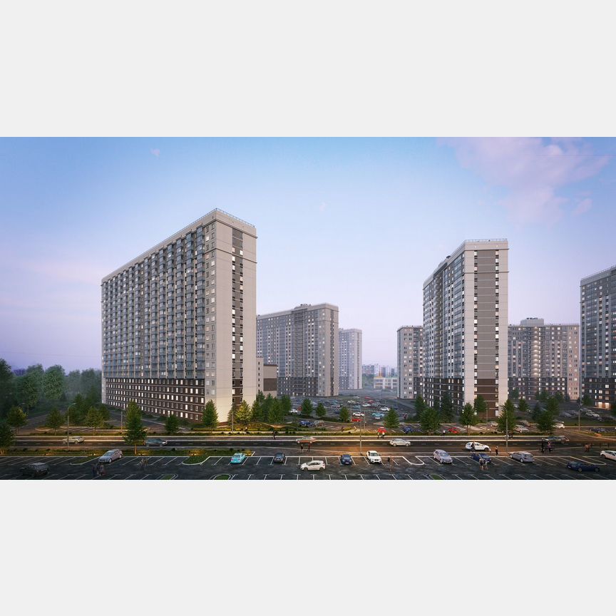 1-к. квартира, 42,1 м², 8/24 эт.