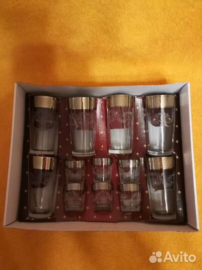 Набор стаканов и стопок Гусь-Хрустальный