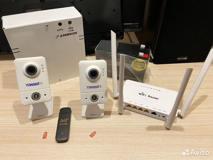 Комплект видеонаблюдения trassir (готов к работе)