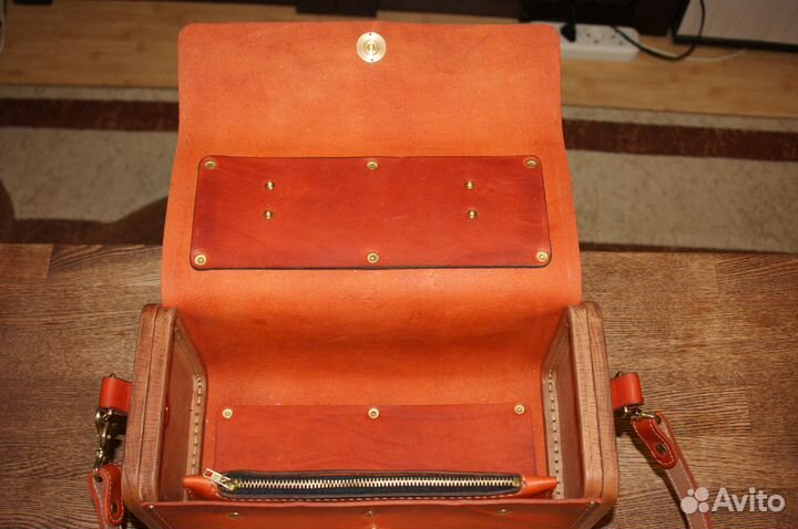 Сумка женская натуральная кожа, ручная работа