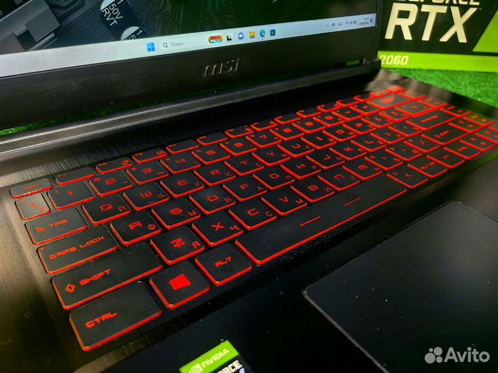 Ноутбук MSI i5-12450H 8 ядер / RTX 2050 4 Gb