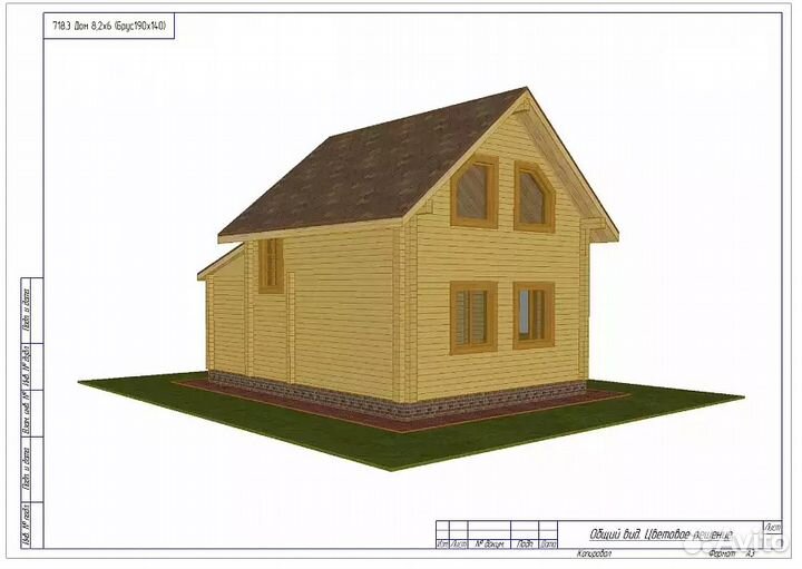 Дом из профилированного бруса 145х190 мм