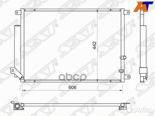 Радиатор кондиционера Cadillac CTS 07-15
