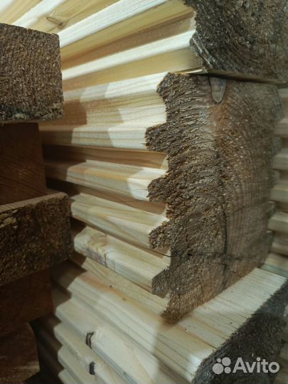 Брус профилированный из сибирской лиственницы