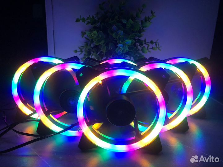 Вентиляторы (кулера) 120мм для пк с RGB подсветкой