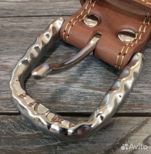 Ремень джинсовый стальная пряжка