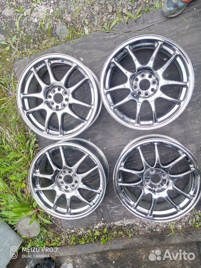 Work Emotion CR-KAI в хроме215/45 R17 4x100 Dunlo