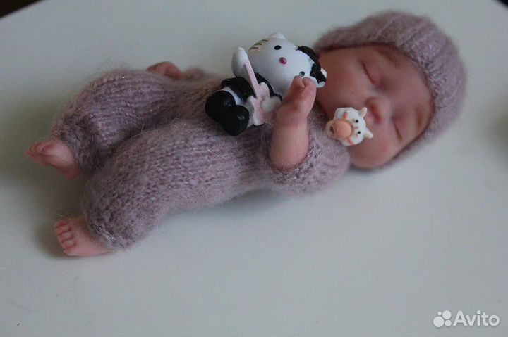 Кукла мини реборн ооак кастом