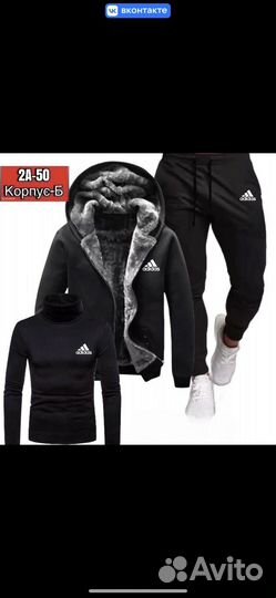 Зимний Спортивный костюм 3в1 Nike/Adidas