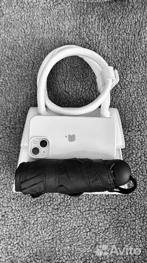 Зонт черный складной компактный минизонт