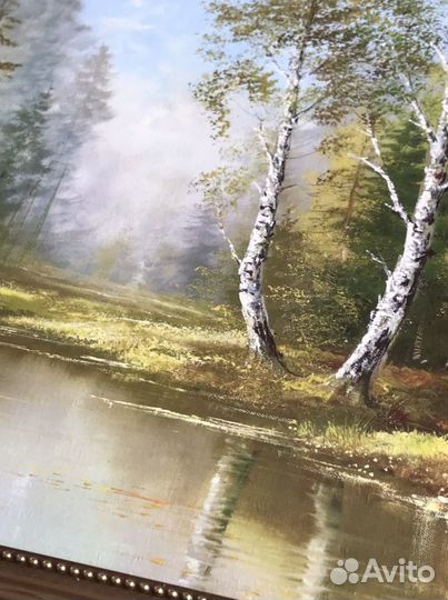 Картина маслом на холсте. Размер 41х78см