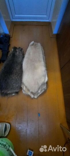 Шкурки нутрии выделанные, 11 шт
