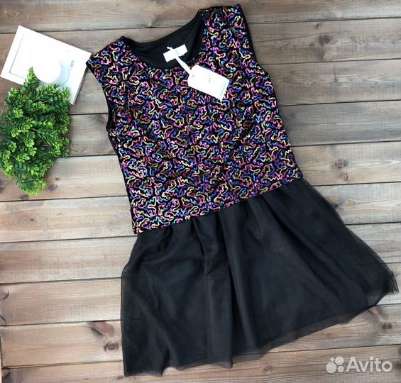 Платье с фатином для девочки 146 152 cool club