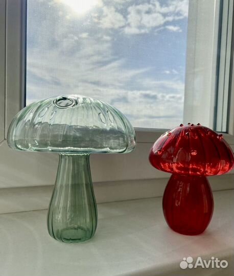 Ваза СССР цветное стекло