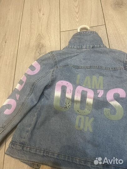 Джинсовая куртка для девочки 110-122