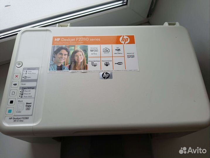 Два принтера HP со сканером и Brother