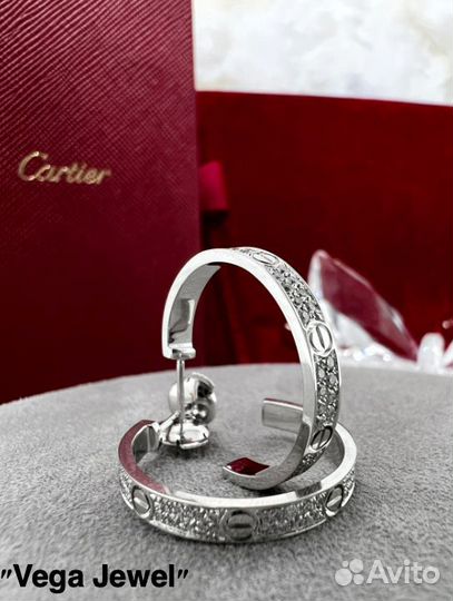 Серьги Cartier Love gold 750