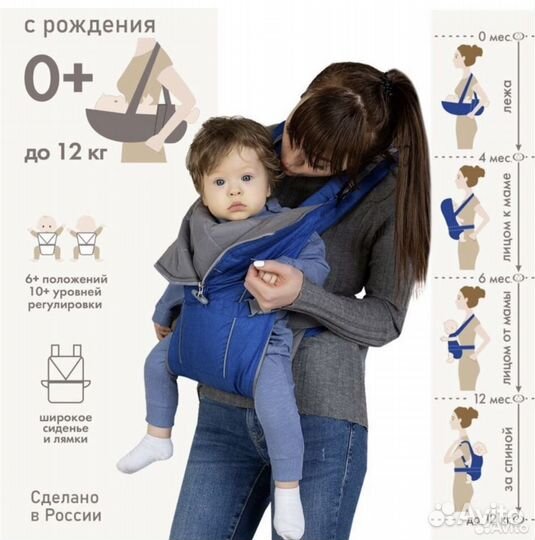 Новый рюкзак кенгуру для детей с рождения