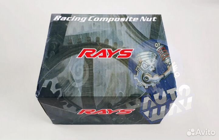 Гайки Blox nut M12*1.25-1.5 красные сталь