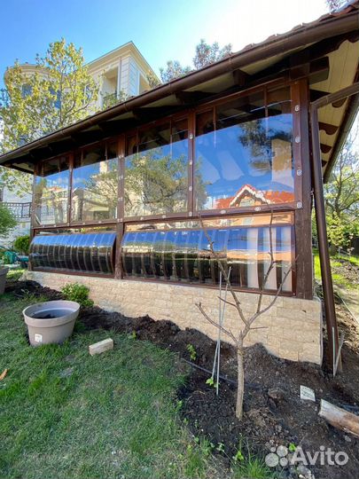 Мягкие окна для беседок террас