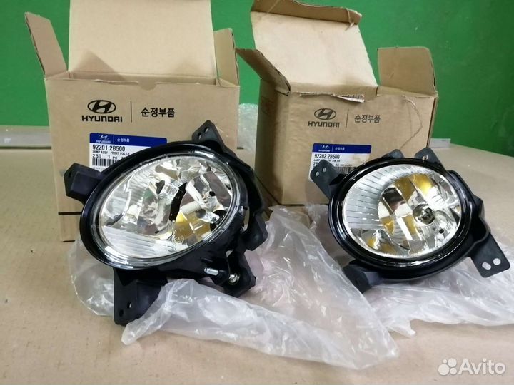 Противотуманные фары Хендай Санта Фе 2 рестайлинг