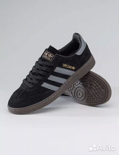 Adidas Originals Handball Spezial Black White Gum Sole UK 9