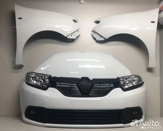 Рено Логан 2 Бампер Капот Крыло Фары в цвет