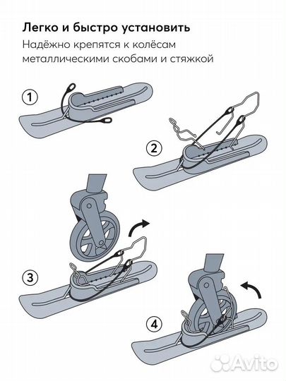 Лыжи на колеса Новые